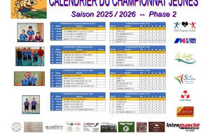 Championnat Jeunes : 3 matchs au Lude et un à l'extérieur